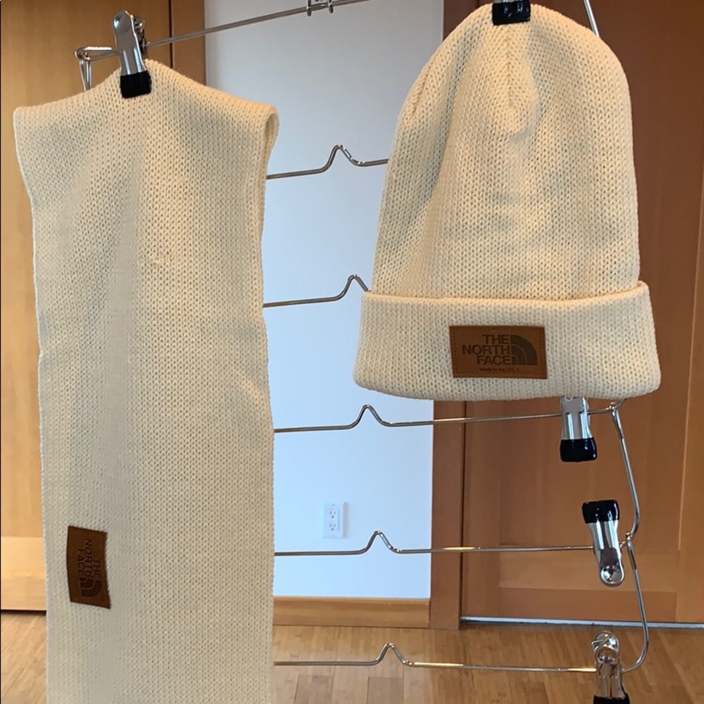 North Face Beanie and scarf set